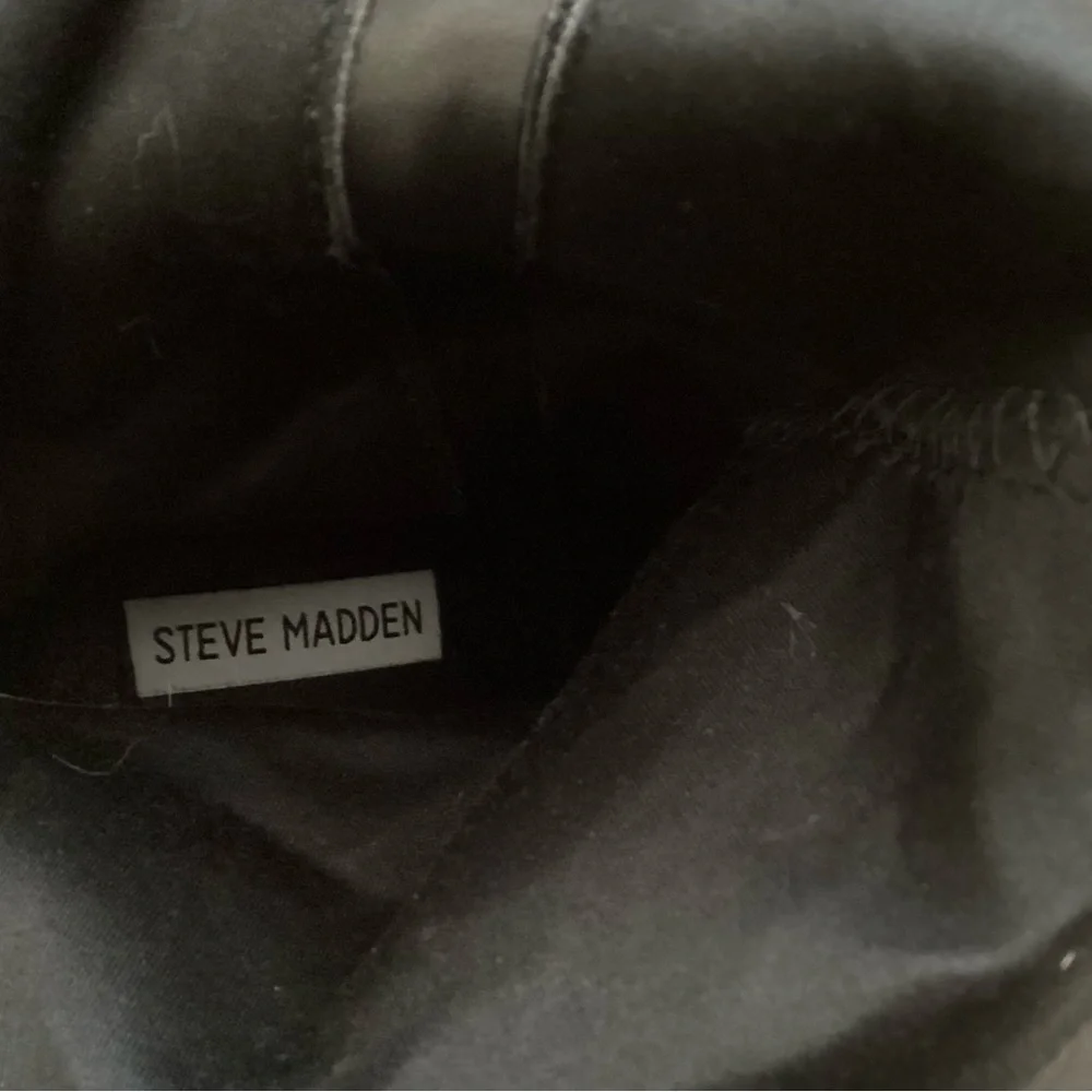 Steve Madden Orabela Black Suede Leather Over-the-Knee Boots